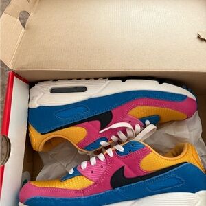 Nike Women's Sneakers - Multicolor Pink, Blue, Yellow